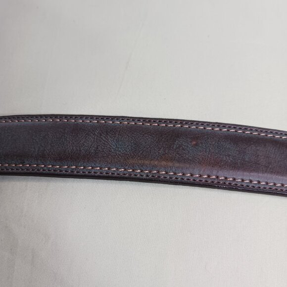 Dickies Genuine Leather Belt Casual Blue Distressed size 40/100 - Picture 3 of 8